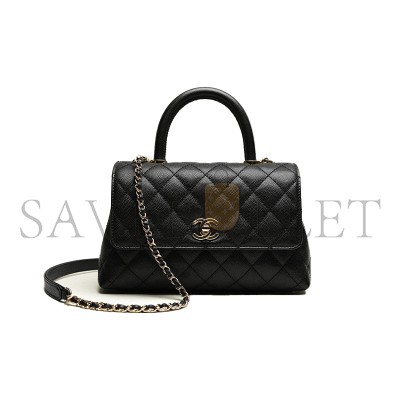 CHANEL SMALL TOP HANDLE FLAP BAG A92990 (24*14*10cm)
